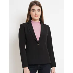 Purple State Notched Lapel Long Sleeves Single-Breasted Blazer-picture-13