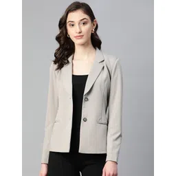 Purple State Slim Fit Notched Lapel Single Breasted Blazer-picture-11