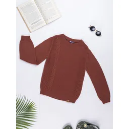 Purple United Kids Boys Cable Knit Pullover-picture-38