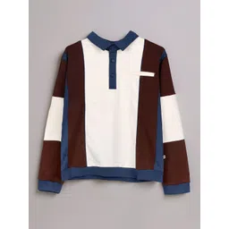 Purple United Kids Boys Colourblocked Sweatshirt-picture-20