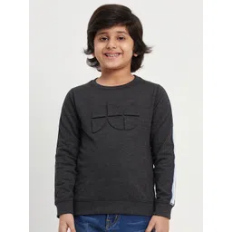 Purple United Kids Boys Self Design Cotton Terry Pullover Sweatshirt-picture-14