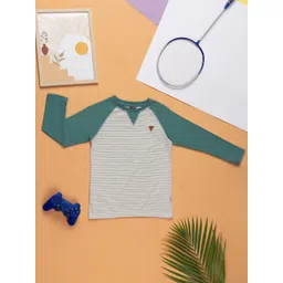 Purple United Kids Boys Striped Applique T-shirt-picture-48