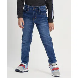 PURPLE UNITED KIDS Button Down Solid Jeans  - Dark Blue-picture-43