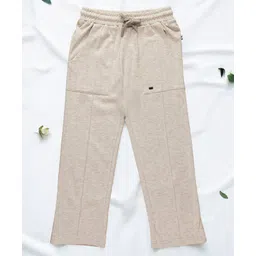 PURPLE UNITED KIDS Cotton Knit Solid Pant - Light Grey Melange-picture-42