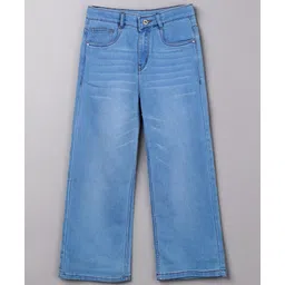 PURPLE UNITED KIDS Denim Woven Solid Jeans - Mid Blue-picture-35