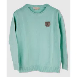 PURPLE UNITED KIDS Woven Full Sleeves Patch Detailed Sweater - Light Green-picture-26