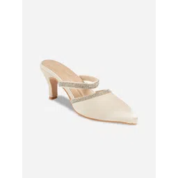 PURPLEHUNT Women Embellished PU Slim Heeled Sandals with Bows-picture-28