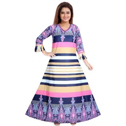 PURSA Striped Maxi Nightdress-picture-35