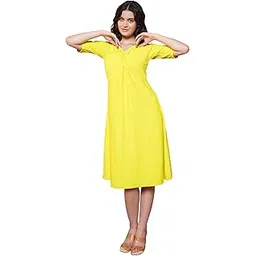 purvaja Women’s A-line Midi Length Dress (Nisi-042-045)-picture-36