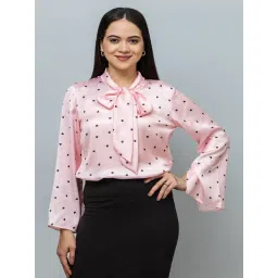 PURYS Baby Pink Printed Top-picture-45