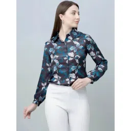 PURYS Black Printed Casual Shirt-picture-29