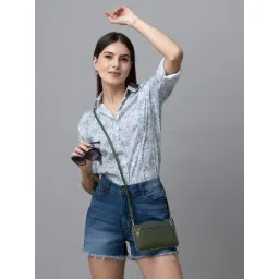 PURYS Blue & White Floral Print Shirt-picture-21