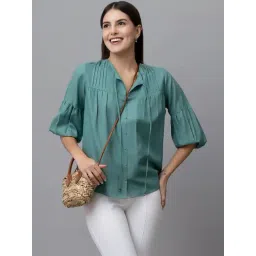 PURYS Blue Regular Fit Top-picture-31