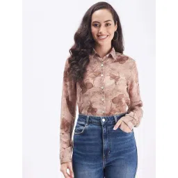 PURYS Brown Printed Shirt-picture-16