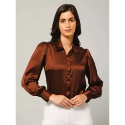 PURYS Brown Regular Fit Shirt-picture-24