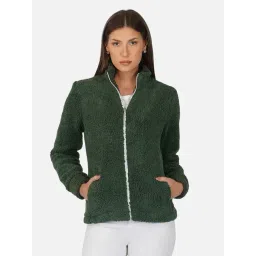 PURYS Green High Neck Jacket-picture-24