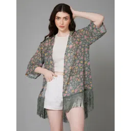 PURYS Green Printed Kimono-picture-26