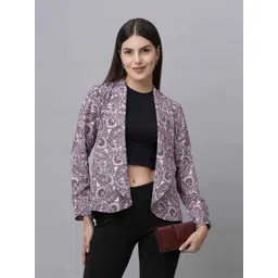 PURYS Paisley Printed Open Front Shrug-picture-48