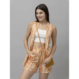 PURYS White & Rust Blended Printed Co-Ord Set-picture-27