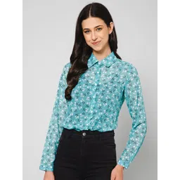 PURYS Women Floral Printed Regular Fit Casual Shirt-picture-24