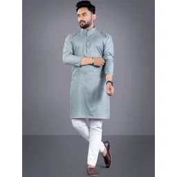 PUSHPACHIKAN Men Regular Kurta with Pyjamas-picture-18
