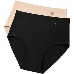 putchi Nylon Blend Pregnancybump-Support-Underwear - Pack of 2 - Black & Skin - S-picture-47