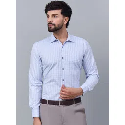 Putra Standard Checked Formal Cotton Shirt-picture-39