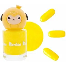 Puttisu Bling Nail Polish | Pearl Nail Polish- Safe, Peel-off, Kid-Friendly | Water-Based Peel-off Nail Polish for Kids | Non-Toxic | Easy Application & Removal | 8 ml (Twinkle Yellow)-picture-28