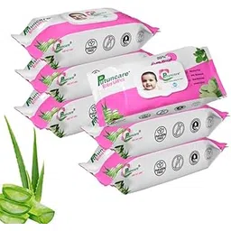 Putuncare Baby Wipes with 99% Pure Water – 80 Wipes per Pack (Pack of 6, Total 480 Wipes) | Aloe Vera & Cucumber | pH Balanced, Paraben-Free-picture-38