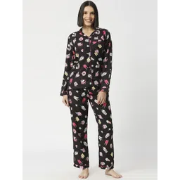 Pyjama Party Women Printed Night suit-picture-36