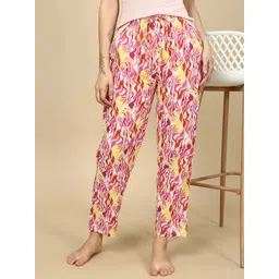 PYNK Printed Pure Cotton Straight-Leg Lounge Pants-picture-24