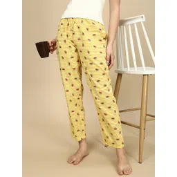 PYNK Printed Straight-Leg Pure Cotton Lounge Pants-picture-26