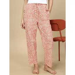 PYNK Printed Straight-Leg Pure Cotton Lounge Pants-picture-30