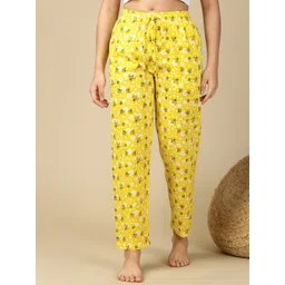 PYNK Women Printed Cotton Lounge Pants-picture-17