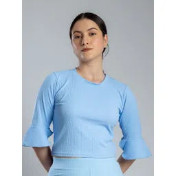 pyr8 Redamancii Women Vertical Striped Round Neck Top-picture-35