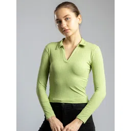 pyr8 Redamancii Women Vertical Striped Shirt Collar Top-picture-36