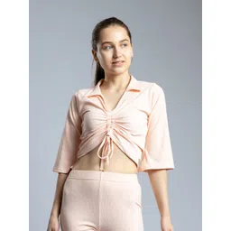 pyr8 Redamancii Women Vertical Striped Shirt Collar Top-picture-18