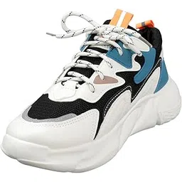 python stride Stark Shoes for Men | White-Black Color-picture-36