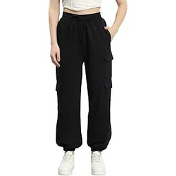 q - rious Women's Relaxed Fit Cargo Style Jogger Pants-picture-13