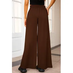 q-rious Women Solid Brown Track Pants image 4