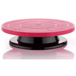 qaaf store 360 Degree Rotating Cake Turn Table Plastic stand Plastic Cake Server-picture-41