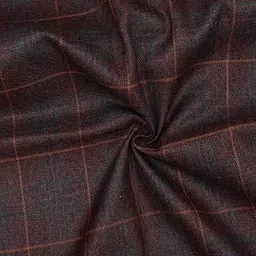 Qashida Tweed Wool Blazer Fabric for Men | Premium Checked Woollen Suiting Material | 2 Meter Cut for Blazers, Kotis & Waistcoats | 58 Inch Width | Red, Orange Checks-picture-37