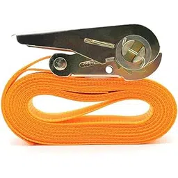 QBM 20 Feet Porable Heavy Duty Tie Down Cargo Strap Luggage Lashing Strong Ratchet Strap Belt with Metal Buckle (Pack of 1) Multicolor-picture-30