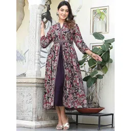 QBO FASHION Women Floral Printed Anarkali Kurta-picture-16