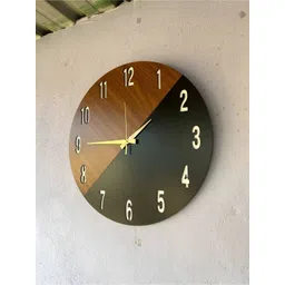 QEZNEF Black Solid Geometric Traditional Wall Clock-image-35