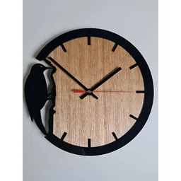 QEZNEF Black Solid Geometric Traditional Wall Clock-image-22