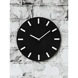QEZNEF Black Solid Traditional Wall Clock-image-11