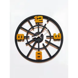 QEZNEF Black Solid Traditional Wall Clock-image-14