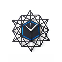 QEZNEF Black Solid Traditional Wall Clock-image-8