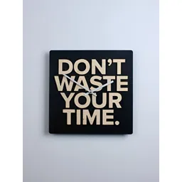 QEZNEF Black Solid Traditional Wall Clock-image-4